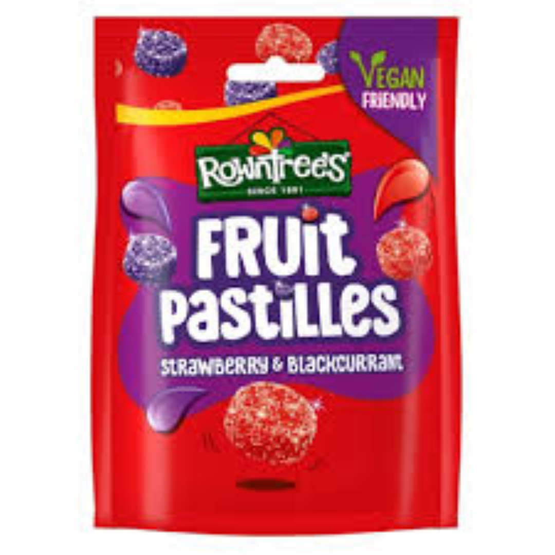 ROWNTREES FRUIT PASTILLES BLACKCURRANT 3X52.5G